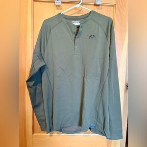 KUIU Men's Olive Long Sleeve Henley XXL NWT
